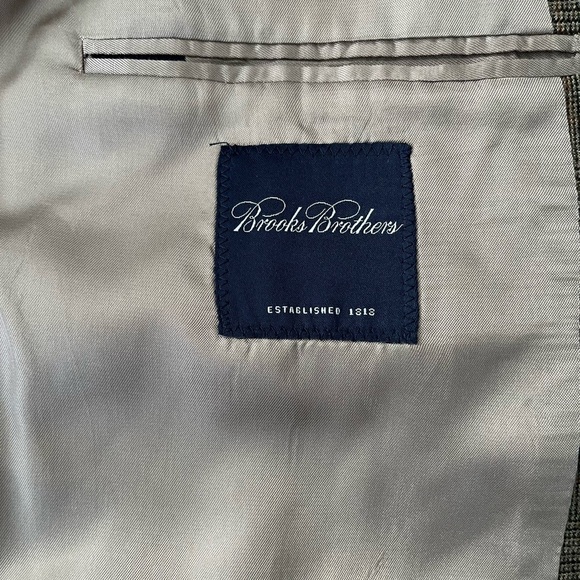 Brown Wool Blend Single-Breasted Blazer - Picture 10 of 14